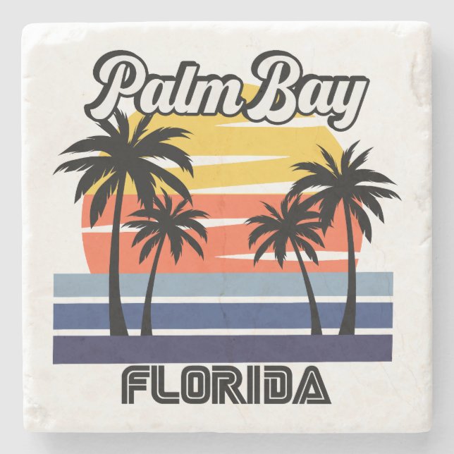 Palm Bay, Florida Steinuntersetzer (Vorderseite)