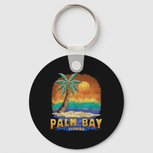 Palm Bay Florida Vintag Beunruhigtes Souvenir Schlüsselanhänger