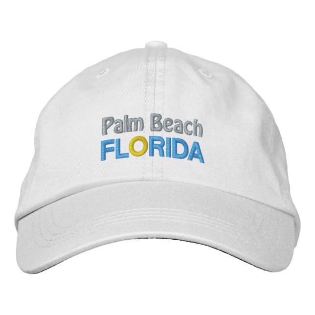 PALM BEACH BESTICKTE BASEBALLKAPPE (Vorderseite)