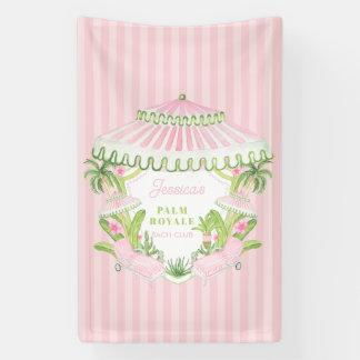 Palm Beach Cabana Bach Club | Junggesellinnenabsch Banner