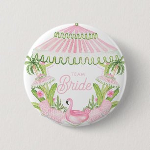 Palm Beach Cabana Bach Club Team Braut Button