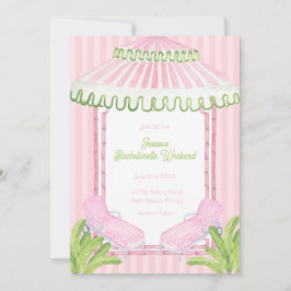 Palm Beach Cabana Bachelorette Weekend Einladung