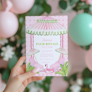 Palm Beach Cabana Junggesellinnenabschied Wochenen Einladung