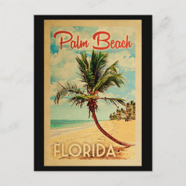 Palm Beach Carte postale Floride Palm Tree Beach R