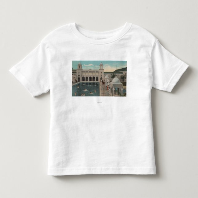 Palm Beach, FL - Ansicht im Freiendes Pools u. des Kleinkind T-shirt (Vorderseite)