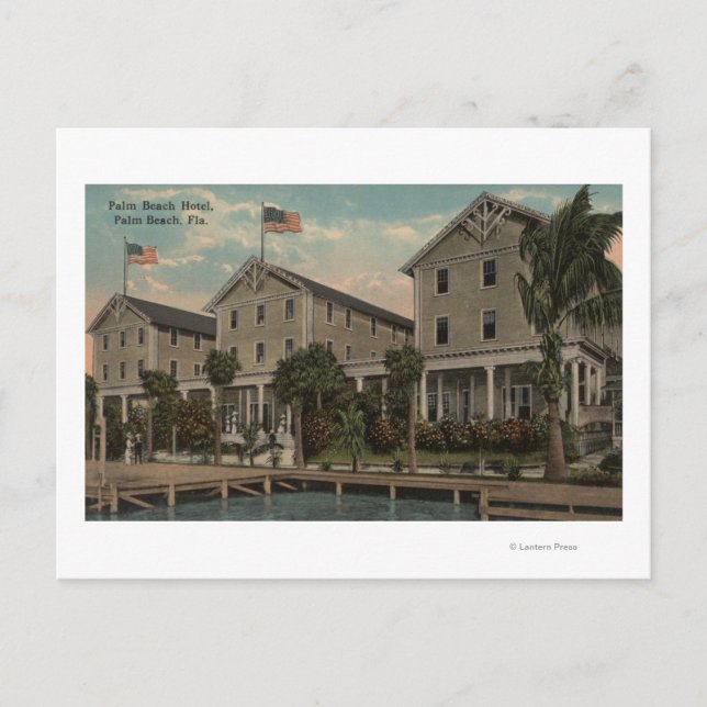Palm Beach, FL - Außenansicht Palm Beach Postkarte (Vorderseite)