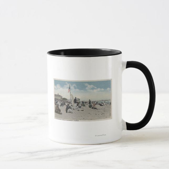 Palm Beach, FL - Die Schwimm-Stunde Tasse (Rechts)