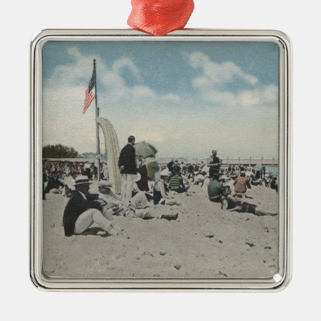 Palm Beach, FL - die schwimmende Stunde Ornament Aus Metall (Vorne)
