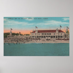 Palm Beach, FL - Oceanview der Unterbrecher Casin Poster
