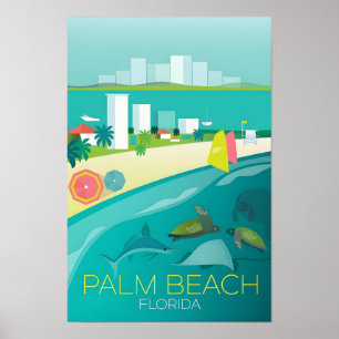 Palm Beach, Florida Druck Poster