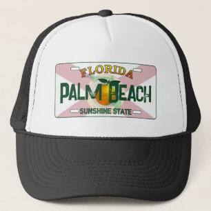 Palm Beach Florida Kennzeichen Truckerkappe