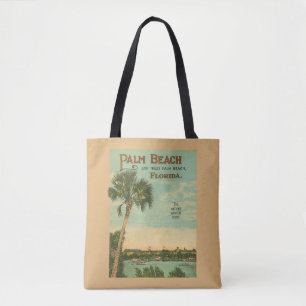 Palm Beach Florida Klassische Vintage Szene Tasche