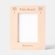 Palm Beach Florida Laser gravierter Rahmen