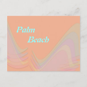 Palm Beach Florida Pastel Wings Carte postale