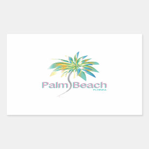 Palm Beach, Florida Rechteckiger Aufkleber