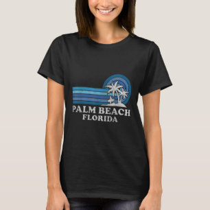 Palm Beach Florida Retro-Familien-Sommerurlaub T-Shirt