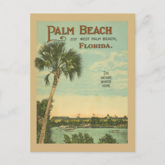 Palm Beach Florida Vintager Tourismus Postkarte