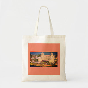 Palm Beach, Florida - Vintages Skyline-Foto Tragetasche