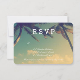 Palm Beach Hochzeit UAWG Antwortkarten für Antwort
