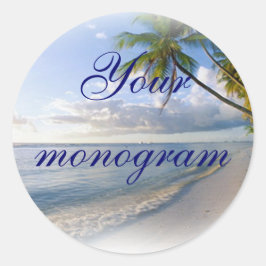 Palm Beach Hochzeiten Thema Umschlag Aufkleber Lab