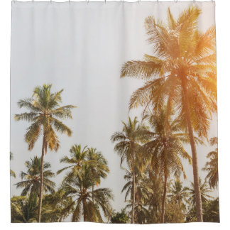 Palm Beach Landschaftliche Aussicht Duschvorhang