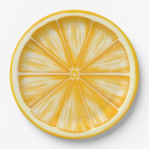 Palm Beach Orange Slice Zitrusparty Pappteller
