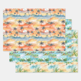 Palm Beach Packpapier Geschenkpapier Set