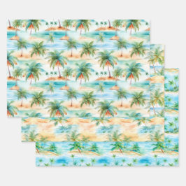 Palm Beach Packpapier Geschenkpapier Set