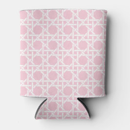 Palm Beach Pink and White Cane Webbing Dosenkühler