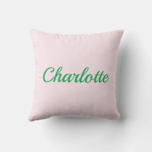 Palm Beach Preppy Kissen mit personalisiertem Name