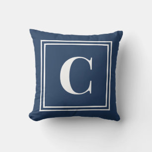 Palm Beach Preppy Monogramm-Wurfkissen Kissen