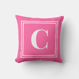 Palm Beach Preppy Monogramm-Wurfkissen Kissen