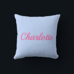 Palm Beach Preppy Personalized Name Throw Pillow Kissen<br><div class="desc">Colorful Custom Name Dorm Pillow | Preppy College Dorm Decor Brighten your space with this Palm Beach preppy personalized name throw pillow, featuring a bold custom name in vibrant resort-inspired colors. Designed with a clean script style and cheerful coastal palette, this pillow adds personality and color to college dorm rooms,...</div>