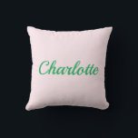 Palm Beach Preppy Personalized Name Throw Pillow Kissen<br><div class="desc">Colorful Custom Name Dorm Pillow | Preppy College Dorm Decor Brighten your space with this Palm Beach preppy personalized name throw pillow, featuring a bold custom name in vibrant resort-inspired colors. Designed with a clean script style and cheerful coastal palette, this pillow adds personality and color to college dorm rooms,...</div>