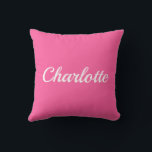 Palm Beach Preppy Personalized Name Throw Pillow  Kissen<br><div class="desc">Colorful Custom Name Dorm Pillow | Preppy College Dorm Decor Brighten your space with this Palm Beach preppy personalized name throw pillow, featuring a bold custom name in vibrant resort-inspired colors. Designed with a clean script style and cheerful coastal palette, this pillow adds personality and color to college dorm rooms,...</div>