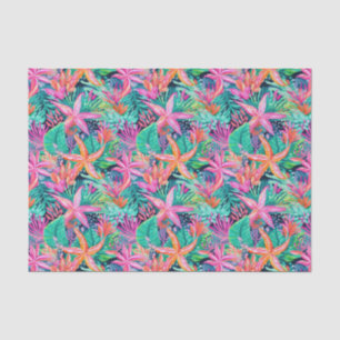 Palm Beach Tropical Island Unterwasser Starfish Seidenpapier