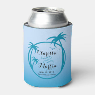 Palm Beach Tropical Logo   Himmelblau Dosenkühler