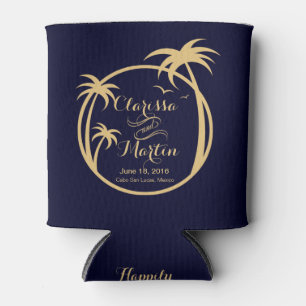 Palm Beach Tropical Logo   Sand der Marine Dosenkühler