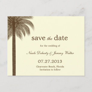 Palm Beach Wedding Enregistrer La Date Cartes - Br