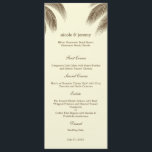 Palm Beach Wedding Menu Card - Brown Menükarte<br><div class="desc">Diese moderne Palm Beach Wedding Collection von berryberryswesweß.com ist wunderschön und mit tropischem Charme gefüllt. Bitte kontaktieren Sie uns für individuelle Farben.</div>
