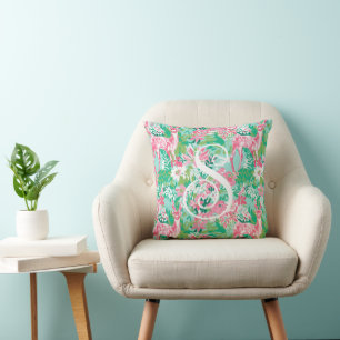 Palm Beach Weihnachten Pink & Green Rentier Kissen