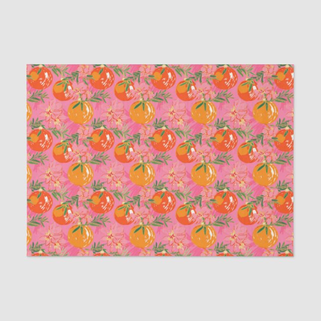 Palm Beach Weihnachten Wasserfarben Ornamente Seidenpapier (Vorderseite)
