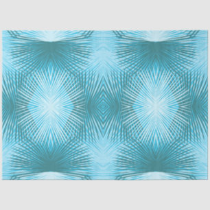 Palm Blätter Abstrakt Aqua Palm Decoupage Seidenpapier
