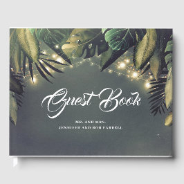 Palm Blätter Beach Wedding Gästebuch