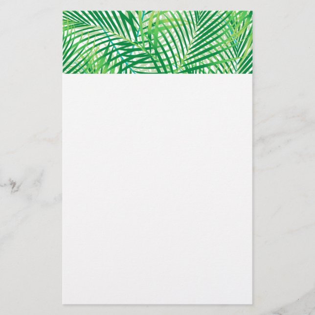 Palm-Blätter Briefpapier (Vorderseite)