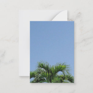 Palm-Blätter - Elegant für benutzerdefinierte Blan Mitteilungskarte