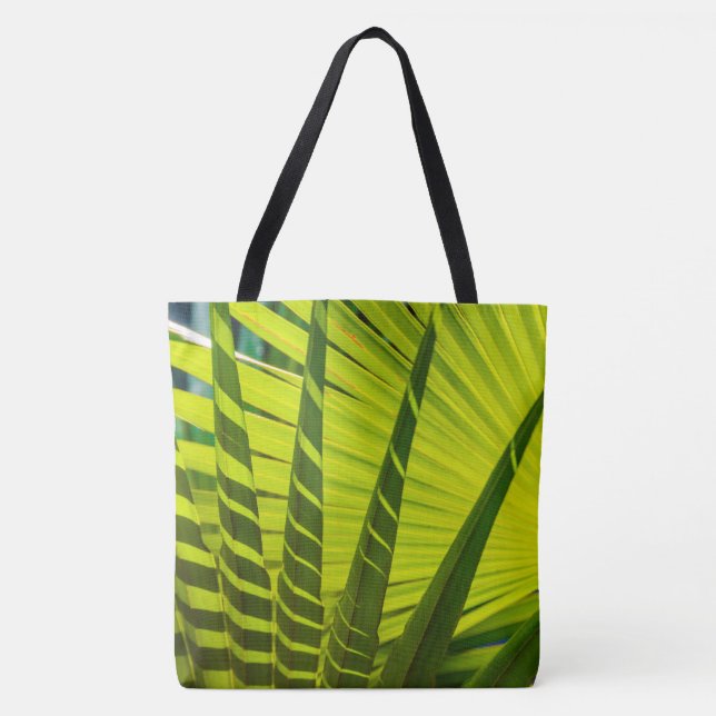 Palm Blätter Fan, Kauai, Hawaiian Beach Bag Tasche (Vorderseite)