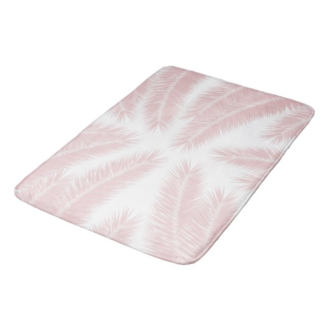 Palm Blätter Finesse Muster 3 Badematte (Schrägansicht)