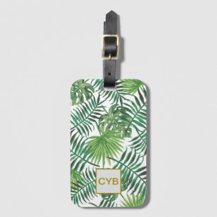 Palm Blätter Gepäckmarke Gepäckanhänger