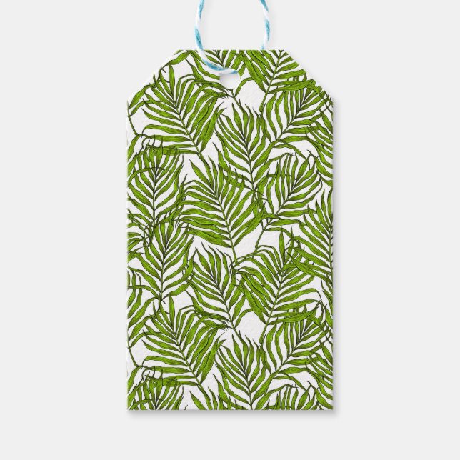 Palm-Blätter Geschenkanhänger (Vorderseite)